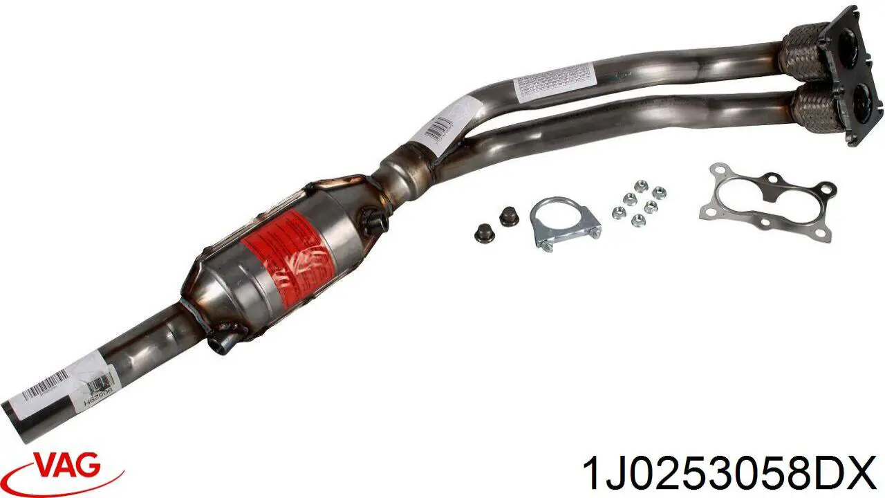 Compre 1J0253058DX VAG Tubo de admissão dianteiro (calças) do silenciador