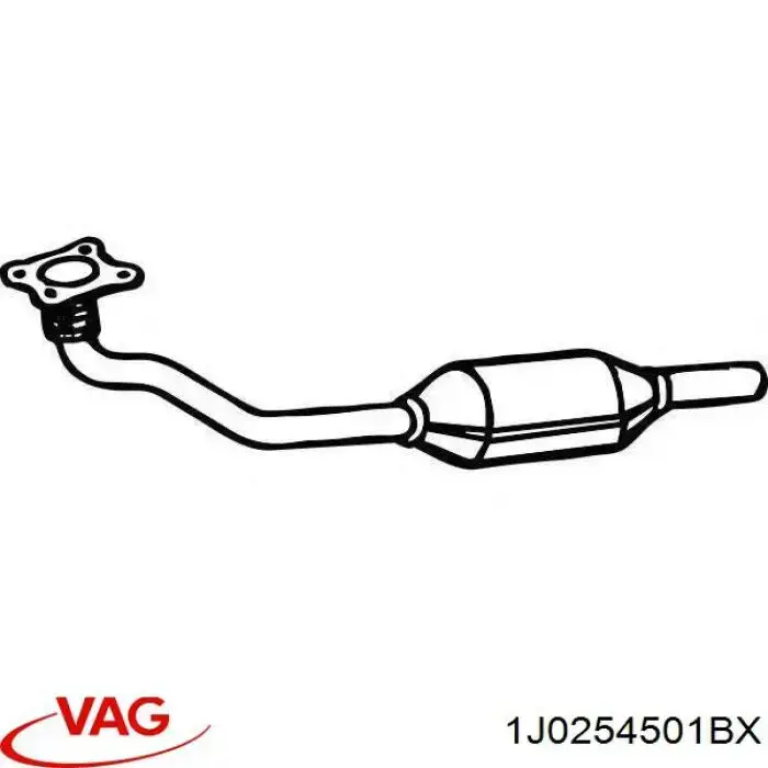 Compre 1J0254501BX VAG Convertidor - catalisador