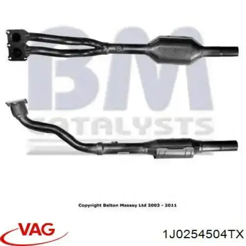 1J0254504TX VAG Convertidor - catalisador