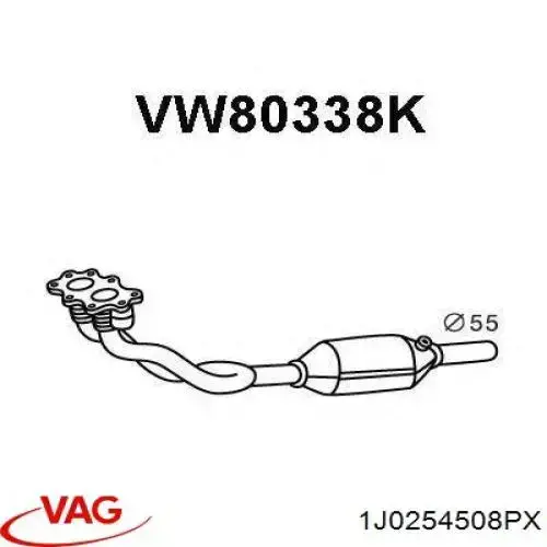 Convertidor - catalisador VAG 1J0254508PX preço, a partir de 229,13 USD