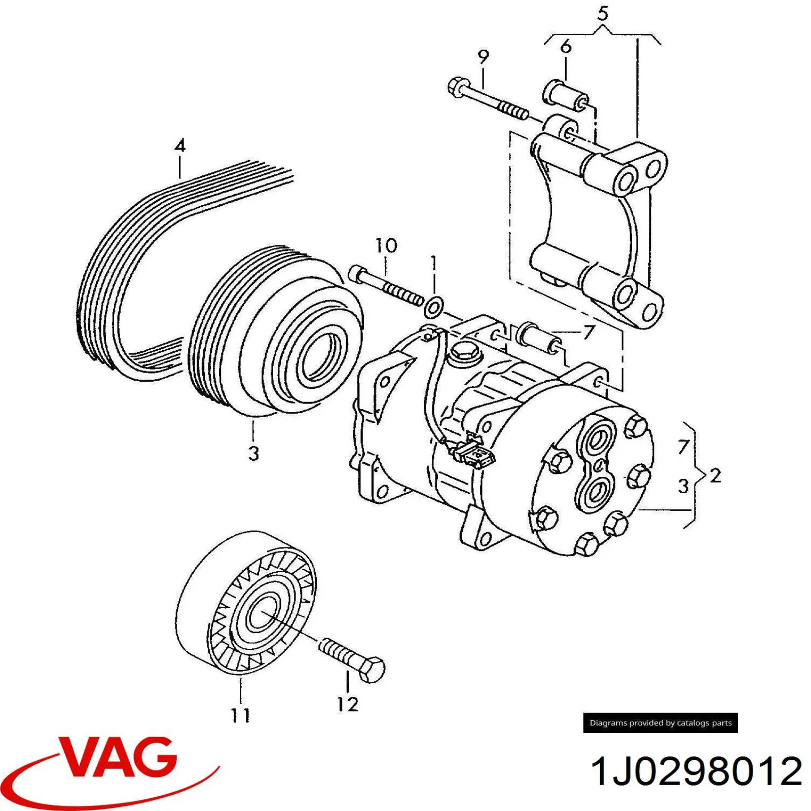 VAG 1J0298012 preço, a partir de 32,78 USD