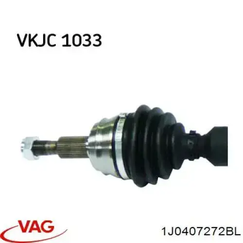 Semieixo (acionador) dianteiro direito VAG 1J0407272BL preço, a partir de 54,27 USD
