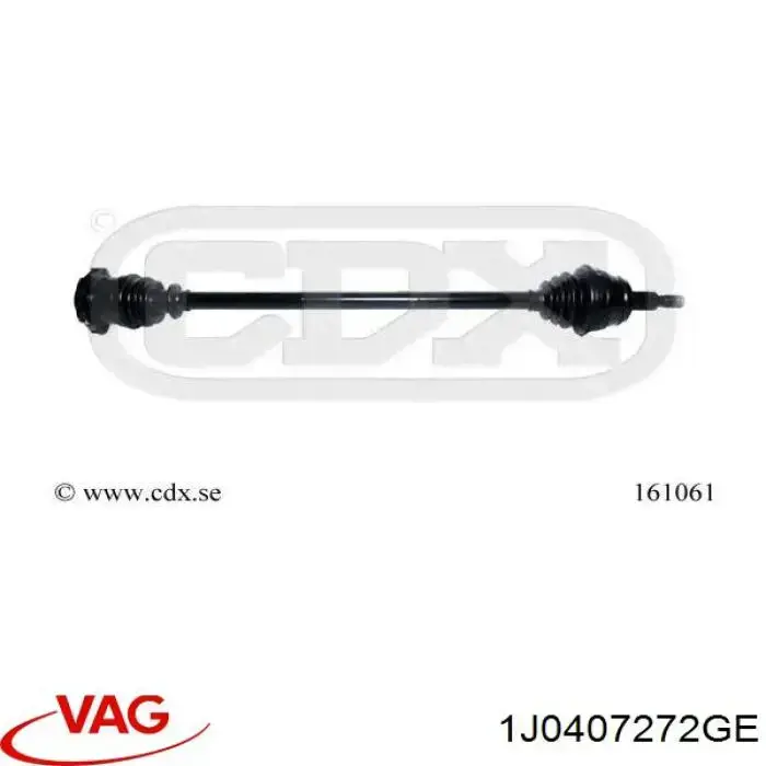 Compre 1J0407272JC VAG Semieixo (acionador) dianteiro direito