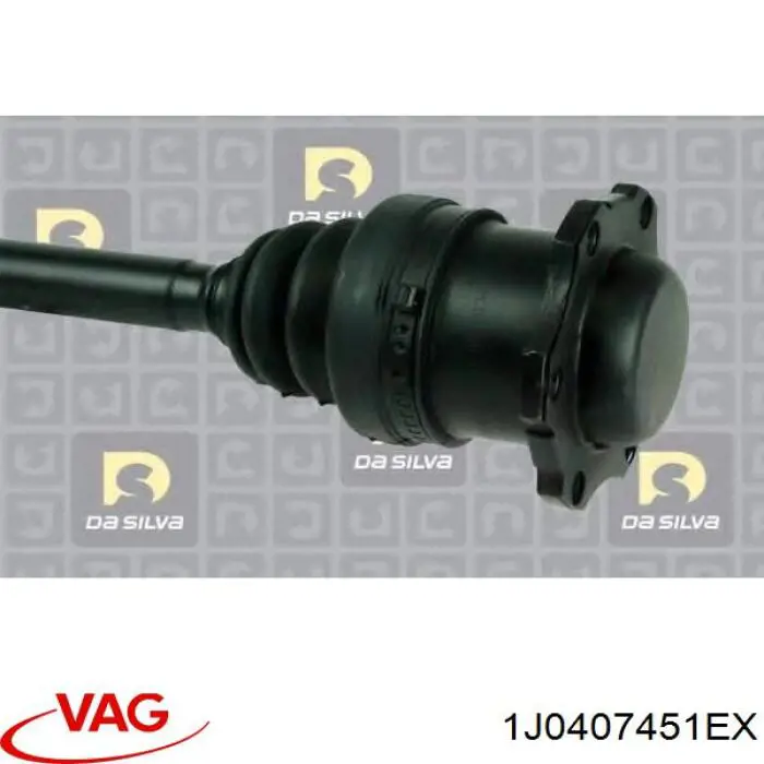 Semieixo (acionador) dianteiro esquerdo VAG 1J0407451EX preço, a partir de 170,33 USD