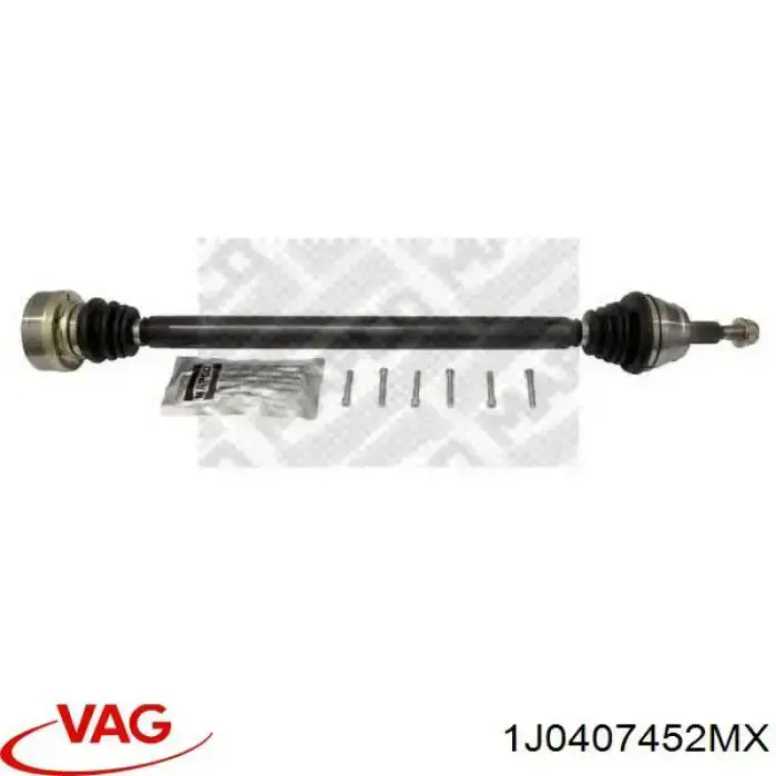 Compre 1J0407272BR VAG Semieixo (acionador) dianteiro direito