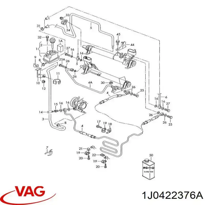 Tampa de tanque de bomba da Direção hidrâulica assistida VAG 1J0422376A preço, a partir de 30,86 USD