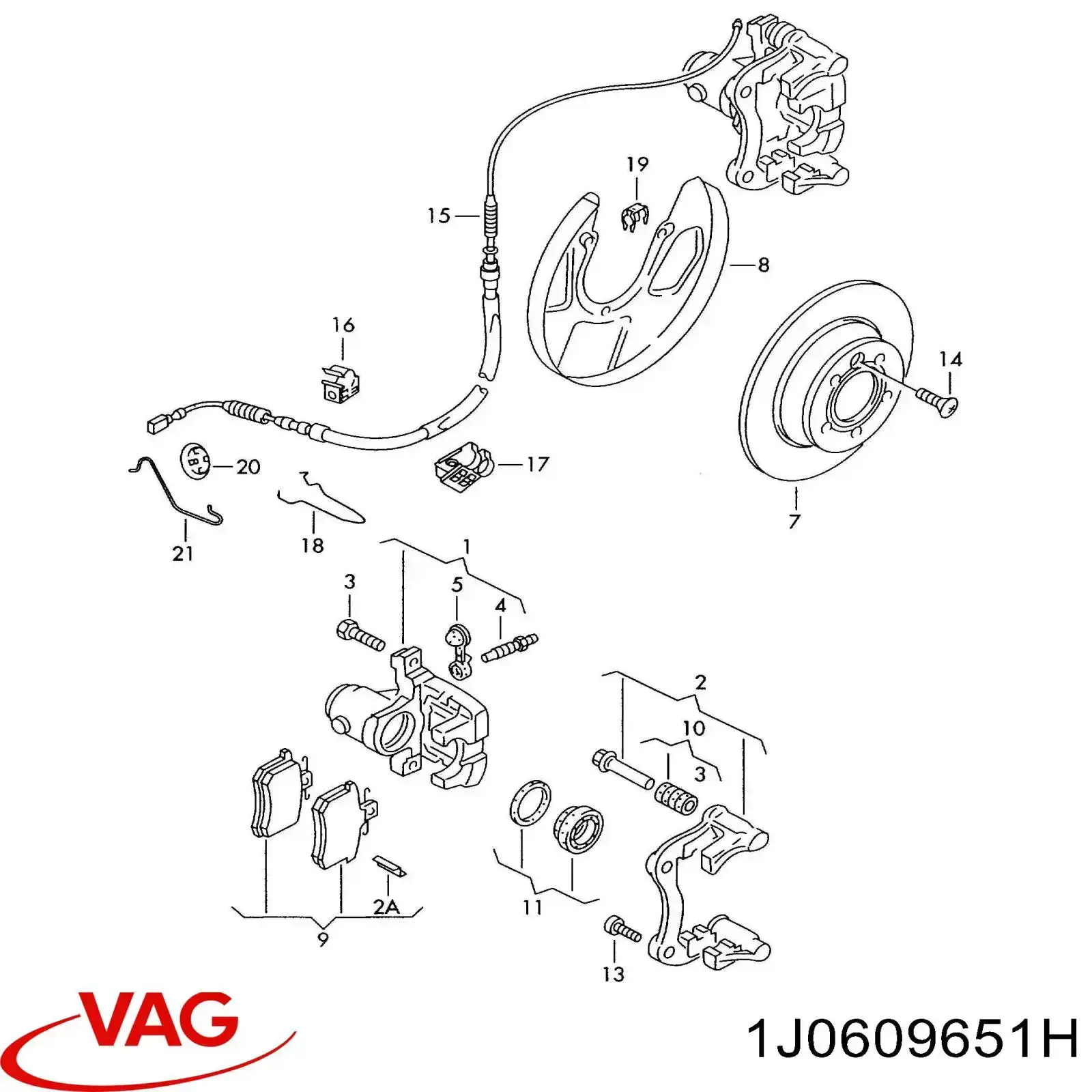  VAG 1J0609651H preço, a partir de 8,12 USD
