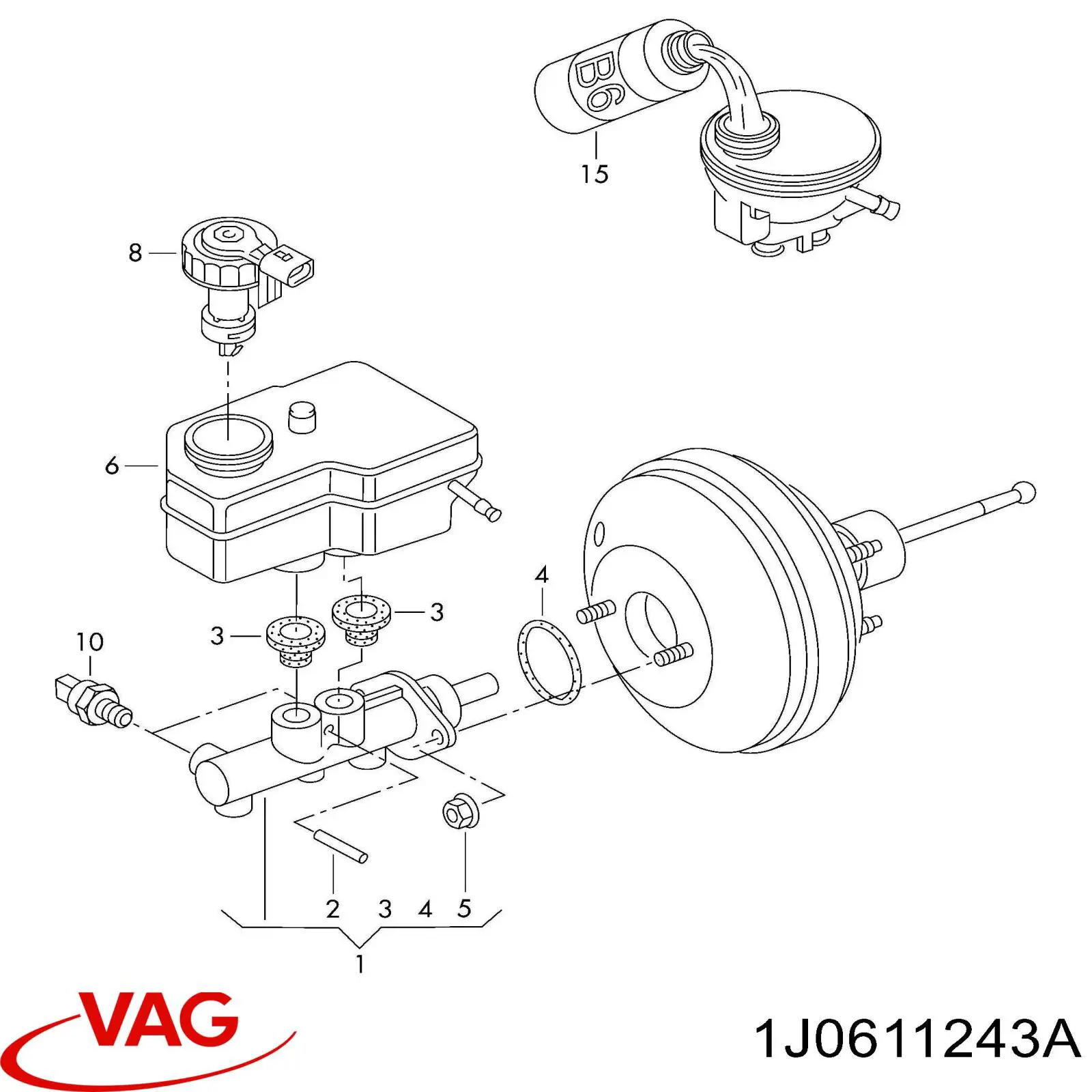  VAG 1J0611243A preço, a partir de 12,26 USD