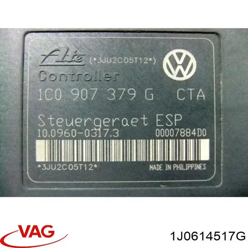 1J0614517G VAG Unidade hidráulico de controlo ABS