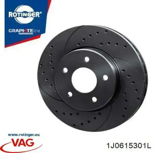 Disco do freio dianteiro VAG 1J0615301L preço, a partir de 33,02 USD