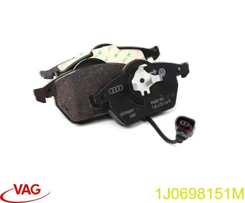 Sapatas do freio dianteiras de disco VAG 1J0698151M preço, a partir de 34,33 USD