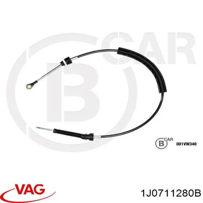 1J0711280B VAG Cabo de mudança (de seleção de velocidade)