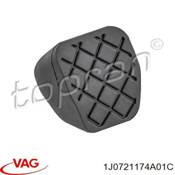 1J0721174A01C VAG Placa sobreposta de pedal de embraiagem