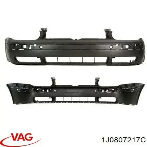 1J0807217C VAG Pára-choque dianteiro
