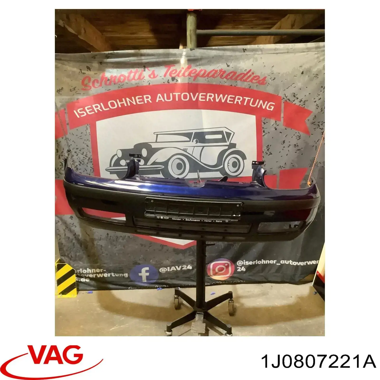 Compre 1J0807221A VAG Pára-choque dianteiro
