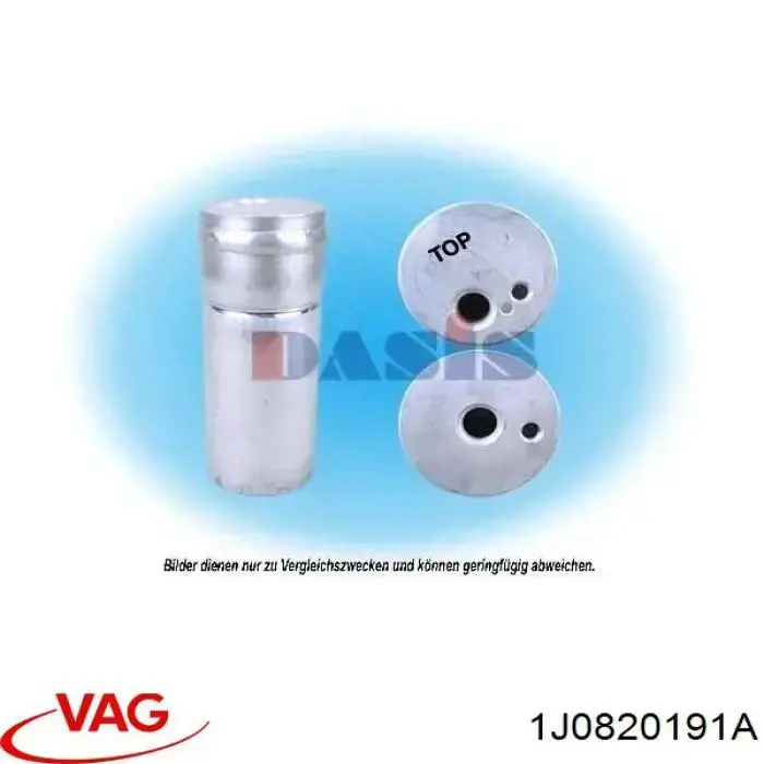 Tanque de recepção do secador de aparelho de ar condicionado VAG 1J0820191A preço, a partir de 23,39 USD