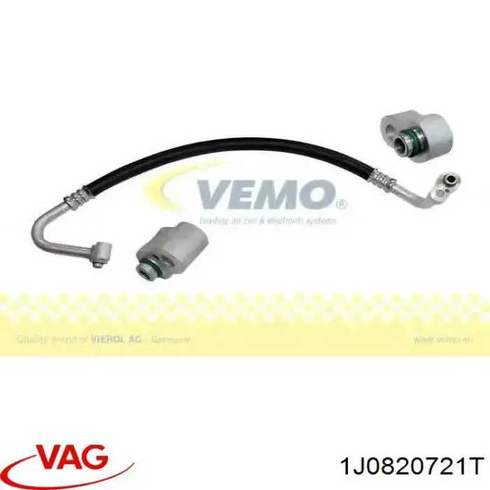 Compre 1J0820721T VAG Mangueira de aparelho de ar condicionado, desde o compressor até o radiador