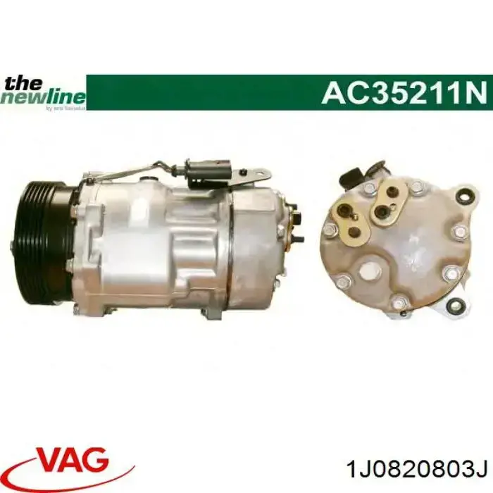Compre 1J0820803J VAG Compressor de aparelho de ar condicionado