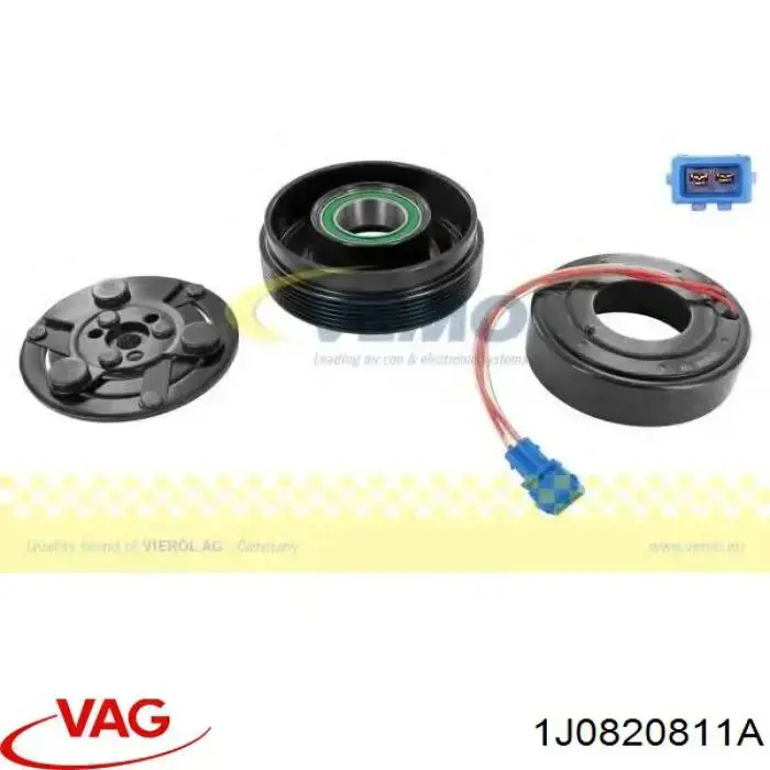 Acoplamento (bobina magnética) do compressor de aparelho de ar condicionado VAG 1J0820811A preço, a partir de 786,85 USD
