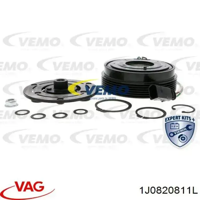 Acoplamento (bobina magnética) do compressor de aparelho de ar condicionado VAG 1J0820811L preço, a partir de 40,83 USD