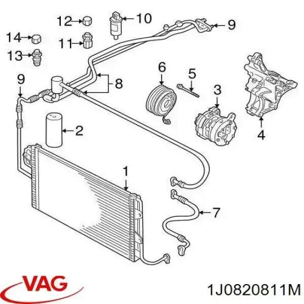 Acoplamento (bobina magnética) do compressor de aparelho de ar condicionado 30820001 AND