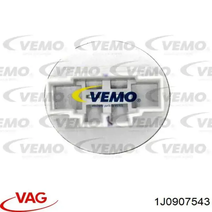1J0907543 VAG Sensor de temperatura do fluido de esfriamento (de ativação de ventilador do radiador)