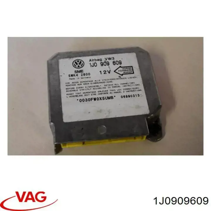 1J0909609 VAG Módulo processador de controlo da bolsa de ar (Centralina eletrônica AIRBAG)