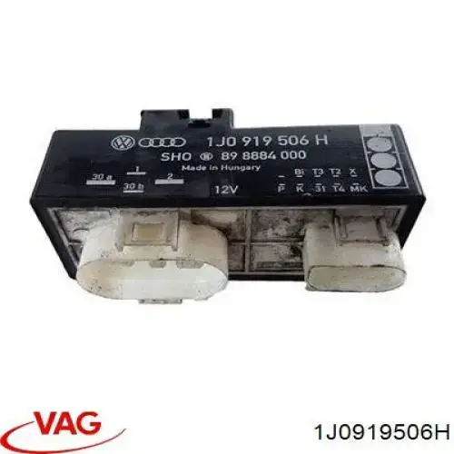 1J0919506H VAG Regulador de revoluções de ventilador de esfriamento (unidade de controlo)