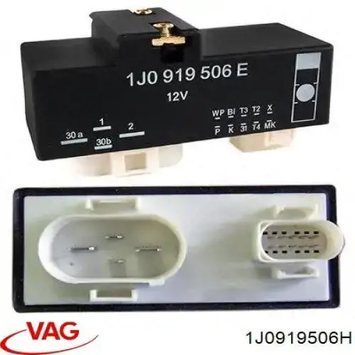 Compre 1J0919506H VAG Regulador de revoluções de ventilador de esfriamento (unidade de controlo)