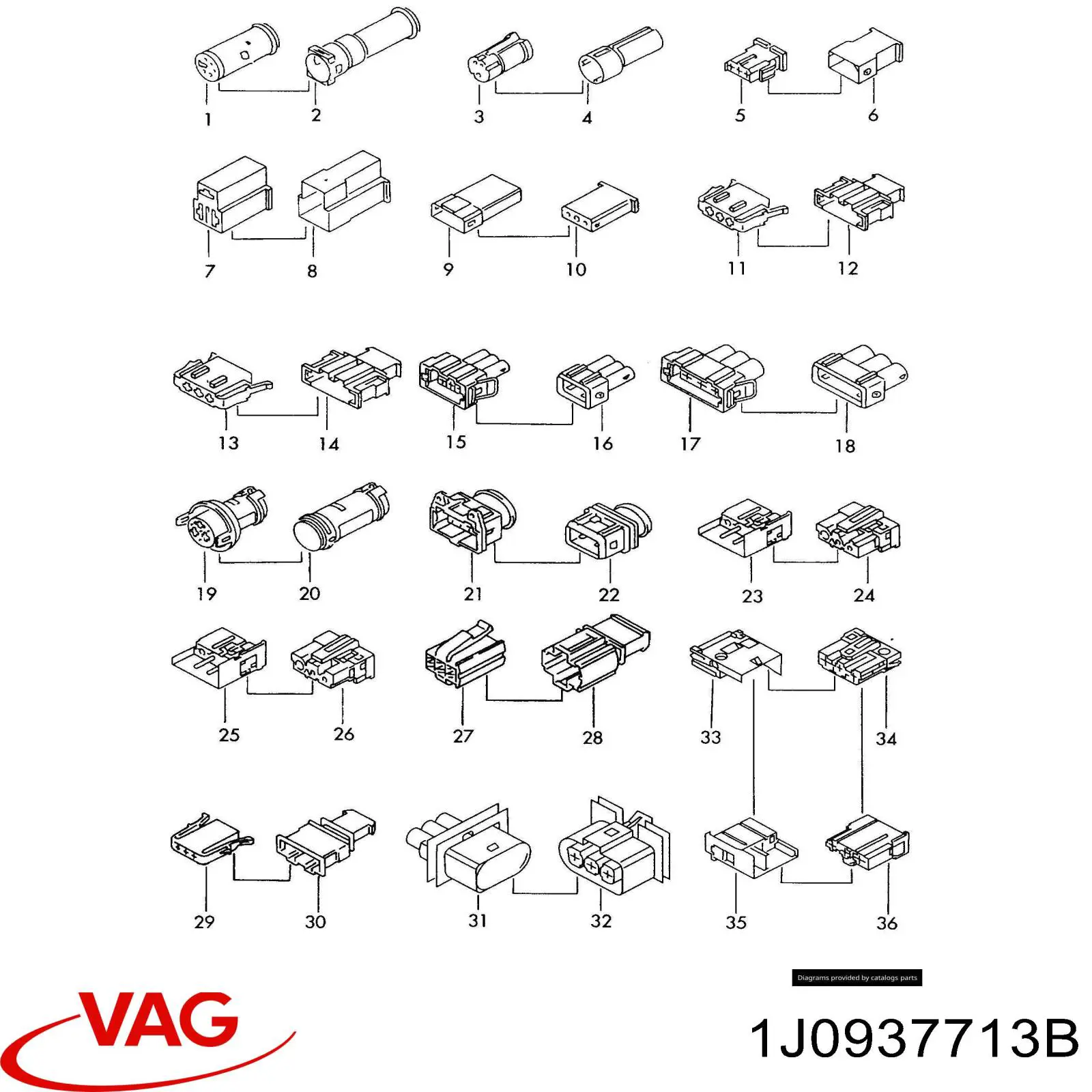  VAG 1J0937713B preço, a partir de 3,98 USD