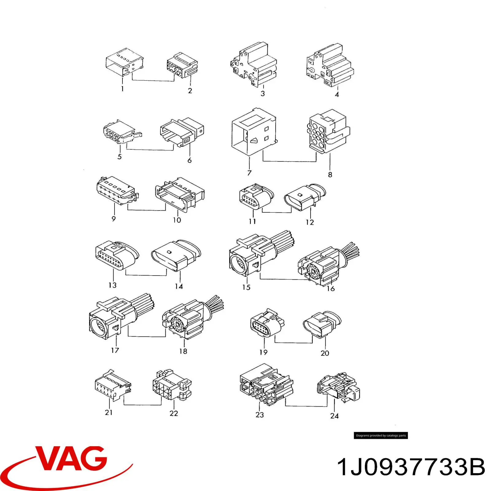 VAG 1J0937733B preço, a partir de 21,83 USD