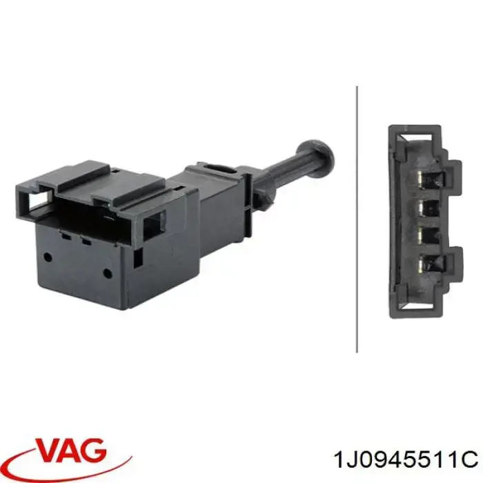 Sensor de ativação do sinal de parada VAG 1J0945511C preço, a partir de 7,95 USD