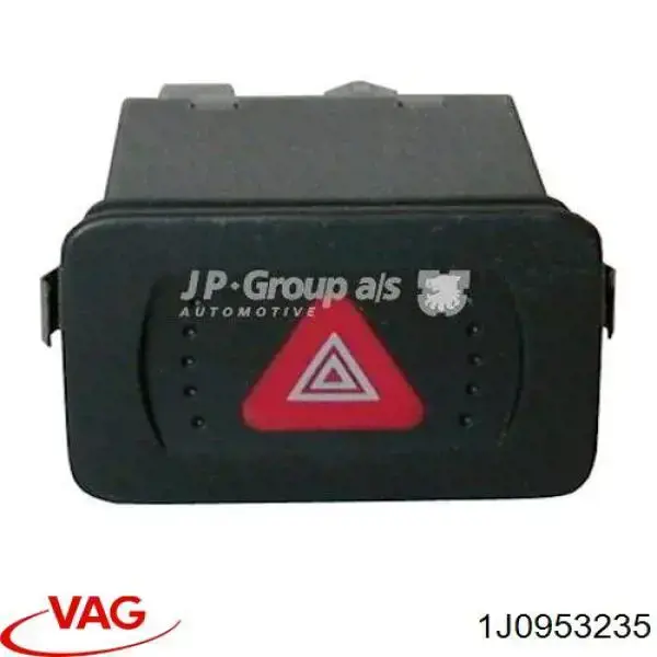 1J0953235 VAG Botão de ativação do sinal de emergência