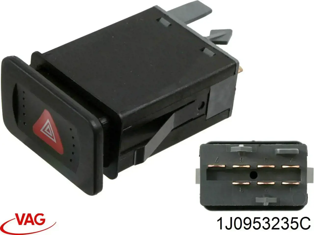 Botão de ativação do sinal de emergência VAG 1J0953235C preço, a partir de 22,13 USD