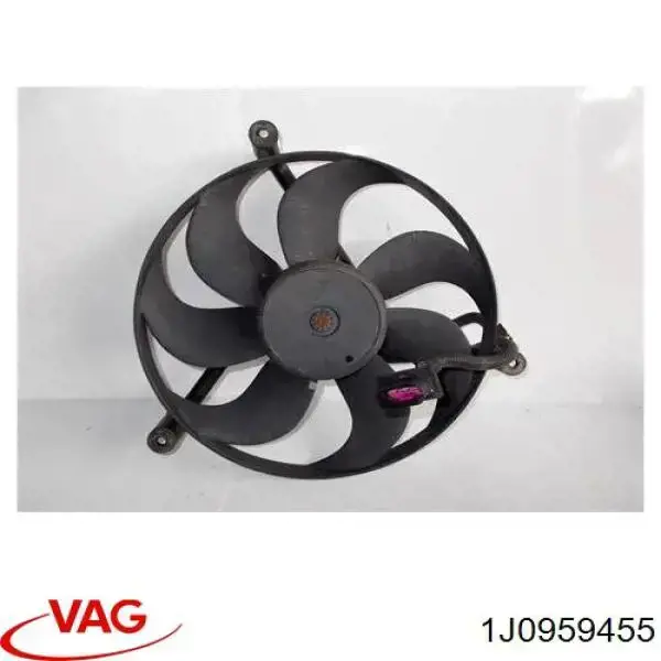 1J0959455 VAG Ventilador elétrico de esfriamento montado (motor + roda de aletas)