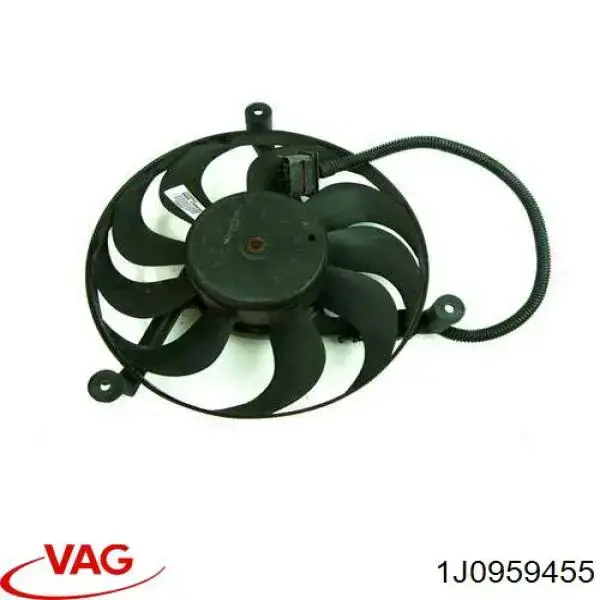 Ventilador elétrico de esfriamento montado (motor + roda de aletas) VAG 1J0959455 preço, a partir de 67,56 USD