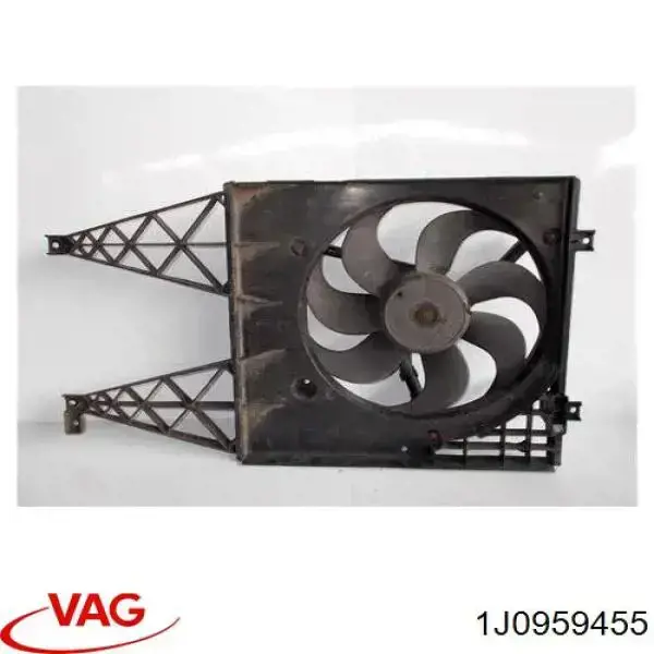 Compre 1J0959455 VAG Ventilador elétrico de esfriamento montado (motor + roda de aletas)