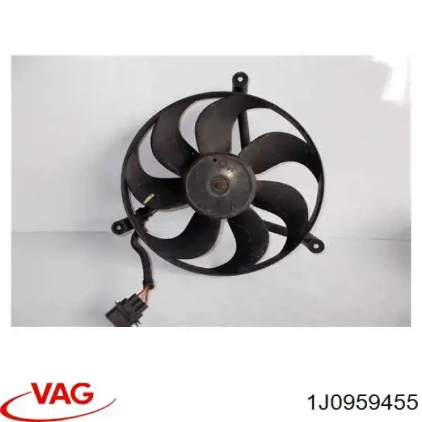 Compre 1J0959455 VAG Ventilador elétrico de esfriamento montado (motor + roda de aletas)