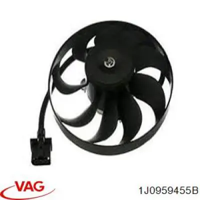 Compre 1J0959455B VAG Ventilador elétrico de esfriamento montado (motor + roda de aletas)