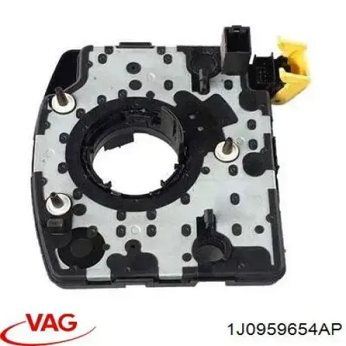 1J0959654AP VAG Anel AIRBAG de contato, cabo plano do volante
