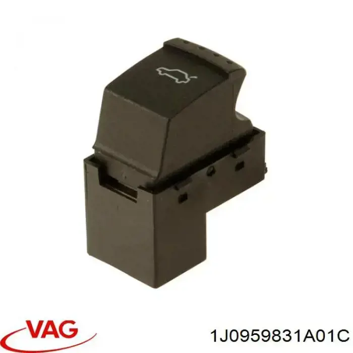 1J0959831A01C VAG Botão de salão de acionamento de tampa de porta-malas (de 3ª/5ª porta (de tampa de alcapão)