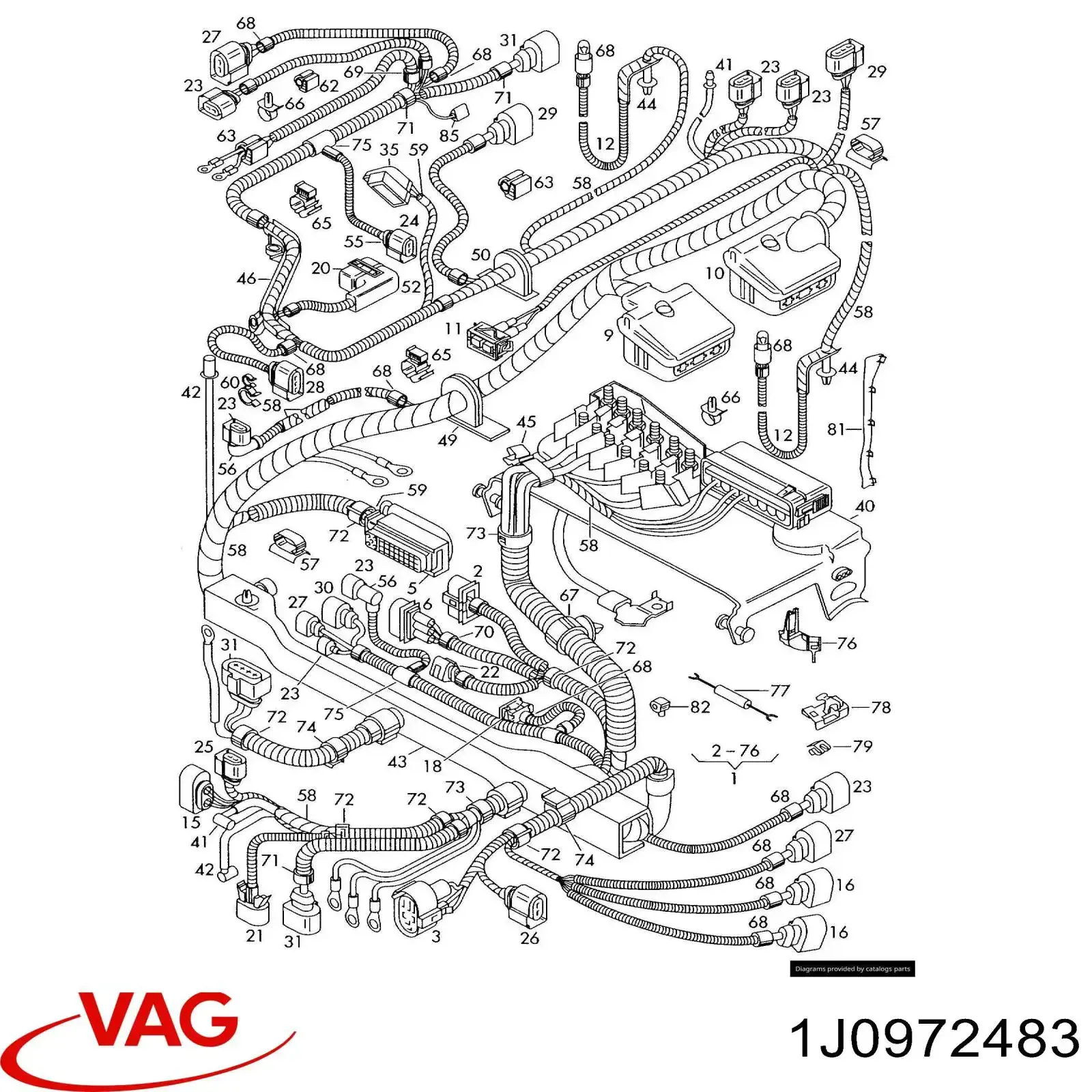 Conector universal VAG 1J0972483 preço, a partir de 35,37 USD