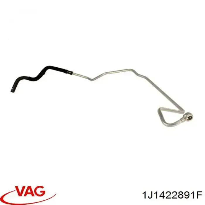 Compre 1J1422891F VAG Mangueira da Direção hidrâulica assistida de pressão baixa, desde a cremalheira (do mecanismo) até o tanque