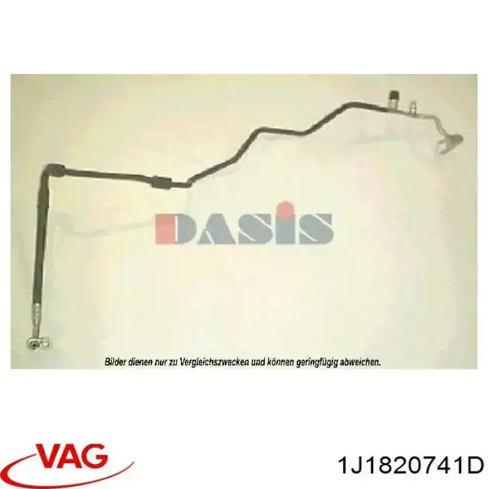 Compre 1J1820741D VAG Mangueira de aparelho de ar condicionado, desde o radiador até o vaporizador
