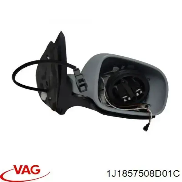 Caixa do espelho de retrovisão direito VAG 1J1857508D01C preço, a partir de 68,65 USD