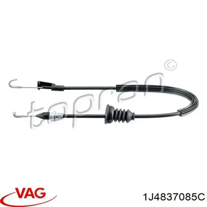 Cabo (pedal) de abertura do fecho da porta dianteira VAG 1J4837085C preço, a partir de 8,83 USD
