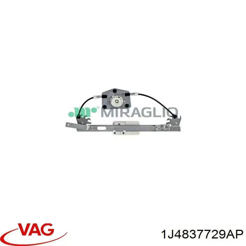 Mecanismo de acionamento de vidro da porta dianteira esquerda VAG 1J4837729BA preço, a partir de 68,03 USD