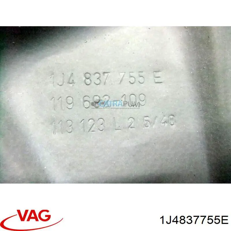 Compre 1J4837755E VAG Mecanismo de acionamento de vidro da porta dianteira esquerda