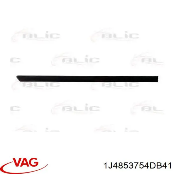 1J4853754DB41 VAG Moldura da porta traseira direita