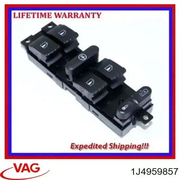 Unidade de botões dianteira esquerda de controlo de elevador de vidro VAG 1J4959857 preço, a partir de 30,65 USD